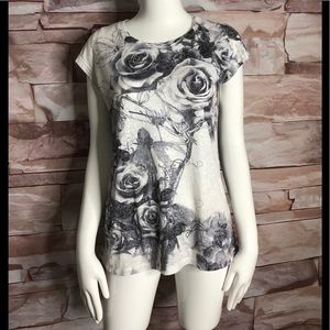 Michael F floral woman top size L